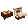 Image of Prestige Import Group, Prestige Import Group 'The Stetson' Tobacco Leaf Inlay Humidor, Humidor - Humidor Enthusiast