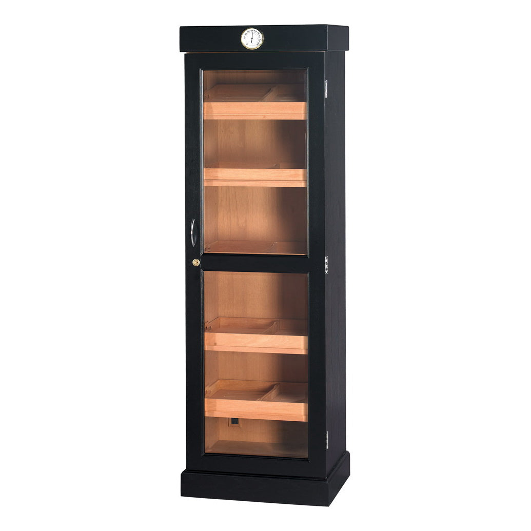 Humidor Supreme Tower 3000-Cigar Shelf Display Humidor by Quality Importers, Black