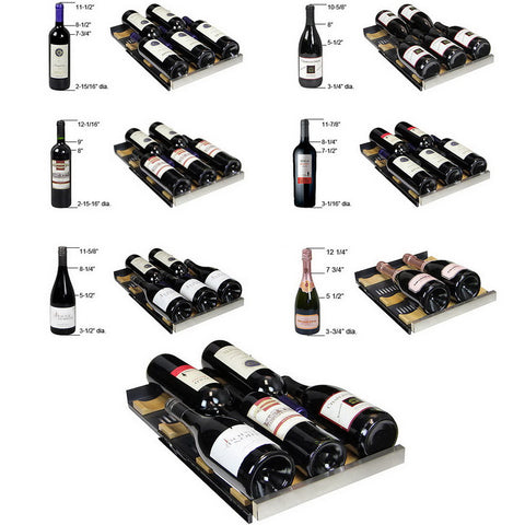 Allavino 30 Bottle Dual Zone Stainless Steel Wine Refrigerator