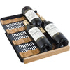 Image of Allavino 30 Bottle Dual Zone Black Wine Refrigerator