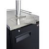 Image of Kegco KOMC1B-1 Commercial Kombucharator Kombucha Keg Dispenser - Black