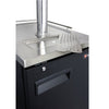 Image of Kegco KOMC1B-2 Two Tap Commercial Kombucharator Kombucha Keg Dispenser - Black