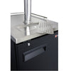 Image of Kegco KOMC1B-4 Four Tap Commercial Kombucharator Kombucha Keg Dispenser - Black
