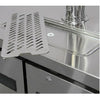 Image of Kegco XCK-2460S Three Keg Tap Faucet Commercial Grade Kegerator - Stainless Steel