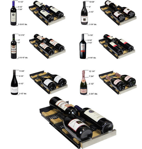 Allavino 36 Bottle Dual Zone Black Wine Refrigerator