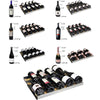 Image of Allavino  56 Bottle Dual Zone Black Wine Refrigerator