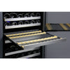 Image of Allavino 249 Bottle Three Zone Stainless Steel Side-by-Side Wine Refrigerator