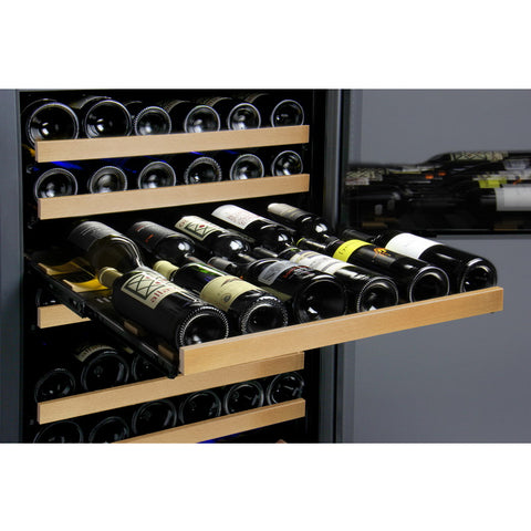 Allavino 177 Bottle Single Zone Black Wine Refrigerator