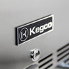 Image of Kegco HK38BSU-L-2 Dual Faucet Digital Undercounter Kegerator with X-CLUSIVE Premium Direct Draw Kit - Left Hinge