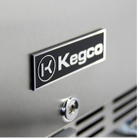 Kegco HK48BSA-1 Single Tap ADA Undercounter Kegerator with X-CLUSIVE Premium Direct Draw Kit - Right Hinge