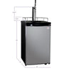 Image of Kegco K199SS-G Guinness® Dispensing Kegerator with Black Cabinet and Stainless Steel Door