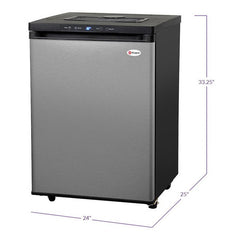 Kegco MDK-309SS-01 Full Size Digital Kegerator - Black Cabinet with Stainless Steel Door - No Kit, Cabinet Only