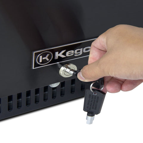 Kegco HBK15BBRNK 15" Wide Homebrew Single Tap Black Commercial Kegerator