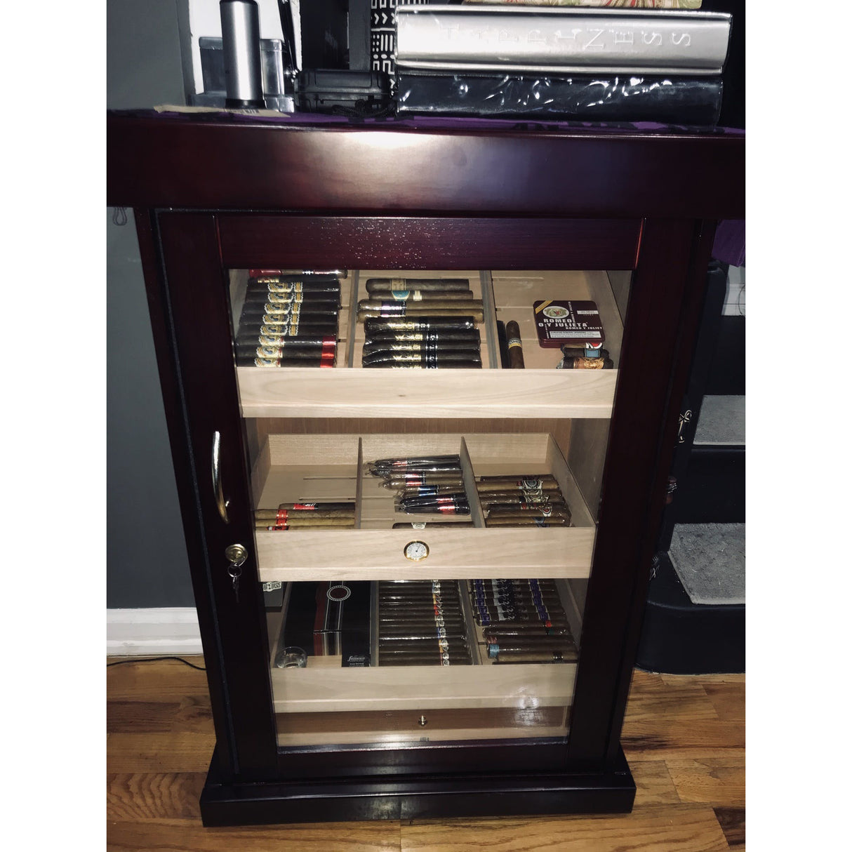 The Spartacus Display Tower Cabinet Cigar Humidor