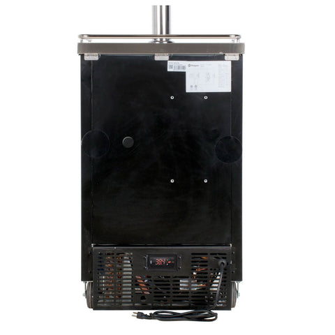 Kegco XCK-1B Commercial Grade One Tap Keg Faucet Kegerator - Black Cabinet with Black Door