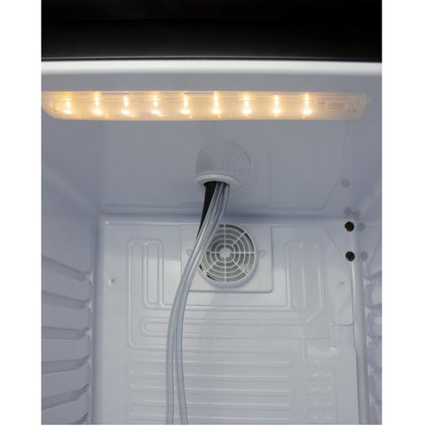 Kegco KOM163B-2 Dual Faucet Commercial Grade Digital Kombucharator - Black Cabinet with Black Door